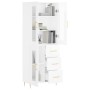 High glossy white plywood sideboard 69.5x34x180 cm by vidaXL, Sideboards - Ref: Foro24-3198587, Price: 212,34 €, Discount: %