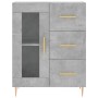 Concrete gray plywood tall sideboard 69.5x34x180 cm by vidaXL, Sideboards - Ref: Foro24-3198589, Price: 172,87 €, Discount: %