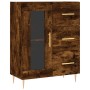 Aparador alto madera contrachapada roble ahumado 69,5x34x180 cm de vidaXL, Aparadores - Ref: Foro24-3198590, Precio: 171,99 €...