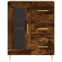 Aparador alto madera contrachapada roble ahumado 69,5x34x180 cm de vidaXL, Aparadores - Ref: Foro24-3198590, Precio: 171,99 €...