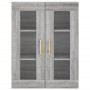 Aparador alto madera contrachapada gris sonoma 69,5x34x180 cm de vidaXL, Aparadores - Ref: Foro24-3198591, Precio: 178,17 €, ...