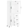 Tall white plywood sideboard 69.5x34x180 cm by vidaXL, Sideboards - Ref: Foro24-3198593, Price: 190,85 €, Discount: %