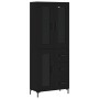 Aparador alto madera contrachapada negro 69,5x34x180 cm de vidaXL, Aparadores - Ref: Foro24-3198594, Precio: 185,99 €, Descue...