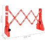 Red folding traffic barrier 210x50x105 cm by vidaXL, Road and traffic signs - Ref: Foro24-150989, Price: 160,85 €, Discount: %