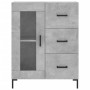 Aparador alto madera contrachapada gris hormigón 69,5x34x180 cm de vidaXL, Aparadores - Ref: Foro24-3198597, Precio: 179,37 €...