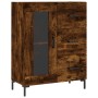 Aparador alto madera contrachapada roble ahumado 69,5x34x180 cm de vidaXL, Aparadores - Ref: Foro24-3198598, Precio: 179,75 €...