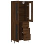 Tall oak brown plywood sideboard 69.5x34x180 cm by vidaXL, Sideboards - Ref: Foro24-3198600, Price: 183,88 €, Discount: %