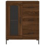 Aparador alto madera contrachapada marrón roble 69,5x34x180 cm de vidaXL, Aparadores - Ref: Foro24-3198600, Precio: 183,88 €,...