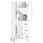 Aparador alto madera contrachapada blanco 69,5x34x180 cm de vidaXL, Aparadores - Ref: Foro24-3198601, Precio: 193,99 €, Descu...