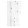 Aparador alto madera contrachapada blanco 69,5x34x180 cm de vidaXL, Aparadores - Ref: Foro24-3198601, Precio: 193,99 €, Descu...