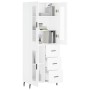 Tall white plywood sideboard 69.5x34x180 cm by vidaXL, Sideboards - Ref: Foro24-3198609, Price: 178,50 €, Discount: %