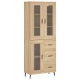 High oak-colored plywood sideboard 69.5x34x180 cm by vidaXL, Sideboards - Ref: Foro24-3198612, Price: 187,99 €, Discount: %