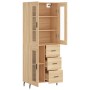 High oak-colored plywood sideboard 69.5x34x180 cm by vidaXL, Sideboards - Ref: Foro24-3198612, Price: 187,99 €, Discount: %