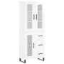 High glossy white plywood sideboard 69.5x34x180 cm by vidaXL, Sideboards - Ref: Foro24-3198619, Price: 205,03 €, Discount: %