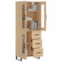 Aparador alto madera contrachapada color roble 69,5x34x180 cm de vidaXL, Aparadores - Ref: Foro24-3198620, Precio: 182,77 €, ...