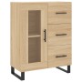 Aparador alto madera contrachapada color roble 69,5x34x180 cm de vidaXL, Aparadores - Ref: Foro24-3198620, Precio: 182,77 €, ...