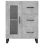 Aparador alto madera contrachapada gris hormigón 69,5x34x180 cm de vidaXL, Aparadores - Ref: Foro24-3198621, Precio: 182,55 €...