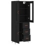 Tall black plywood sideboard 69.5x34x180 cm by vidaXL, Sideboards - Ref: Foro24-3198634, Price: 175,29 €, Discount: %