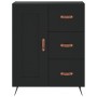 Aparador alto madera contrachapada negro 69,5x34x180 cm de vidaXL, Aparadores - Ref: Foro24-3198634, Precio: 175,29 €, Descue...