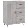 High sideboard sonoma gray plywood 69.5x34x180 cm by vidaXL, Sideboards - Ref: Foro24-3198639, Price: 172,56 €, Discount: %