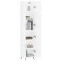 High glossy white plywood sideboard 34.5x34x180 cm by vidaXL, Sideboards - Ref: Foro24-3198763, Price: 105,31 €, Discount: %