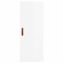 Aparador alto madera contrachapada blanco brillo 34,5x34x180 cm de vidaXL, Aparadores - Ref: Foro24-3198763, Precio: 105,31 €...