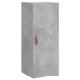 Aparador de madera contrachapada gris hormigón 34,5x34x180 cm de vidaXL, Aparadores - Ref: Foro24-3198765, Precio: 96,52 €, D...