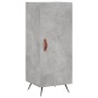 Aparador de madera contrachapada gris hormigón 34,5x34x180 cm de vidaXL, Aparadores - Ref: Foro24-3198765, Precio: 96,52 €, D...