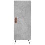 Aparador de madera contrachapada gris hormigón 34,5x34x180 cm de vidaXL, Aparadores - Ref: Foro24-3198765, Precio: 96,52 €, D...