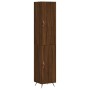 Aparador alto madera contrachapada roble marrón 34,5x34x180 cm de vidaXL, Aparadores - Ref: Foro24-3198768, Precio: 103,43 €,...