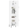 High glossy white plywood sideboard 34.5x34x180 cm by vidaXL, Sideboards - Ref: Foro24-3198795, Price: 110,99 €, Discount: %