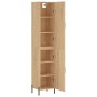 Aparador de madera contrachapada roble Sonoma 34,5x34x180 cm de vidaXL, Aparadores - Ref: Foro24-3198796, Precio: 106,75 €, D...