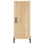 Aparador de madera contrachapada roble Sonoma 34,5x34x180 cm de vidaXL, Aparadores - Ref: Foro24-3198796, Precio: 106,75 €, D...