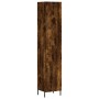 Aparador de madera contrachapada roble ahumado 34,5x34x180 cm de vidaXL, Aparadores - Ref: Foro24-3198798, Precio: 101,72 €, ...