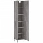 Aparador alto madera contrachapada gris Sonoma 34,5x34x180 cm de vidaXL, Aparadores - Ref: Foro24-3198799, Precio: 104,89 €, ...