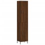 Aparador alto madera contrachapada roble marrón 34,5x34x180 cm de vidaXL, Aparadores - Ref: Foro24-3198800, Precio: 104,30 €,...