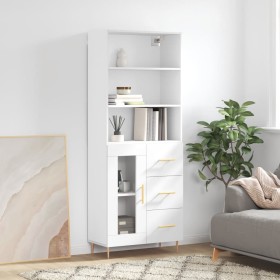 Tall white plywood sideboard 69.5x34x180 cm by vidaXL, Sideboards - Ref: Foro24-3189493, Price: 156,99 €, Discount: %