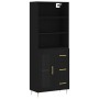 Tall black plywood sideboard 69.5x34x180 cm by vidaXL, Sideboards - Ref: Foro24-3189494, Price: 160,37 €, Discount: %