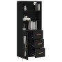 Tall black plywood sideboard 69.5x34x180 cm by vidaXL, Sideboards - Ref: Foro24-3189494, Price: 160,37 €, Discount: %