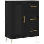 Tall black plywood sideboard 69.5x34x180 cm by vidaXL, Sideboards - Ref: Foro24-3189494, Price: 160,37 €, Discount: %