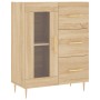 Aparador alto madera contrachapada color roble 69,5x34x180 cm de vidaXL, Aparadores - Ref: Foro24-3189496, Precio: 159,96 €, ...