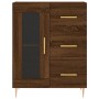 Aparador alto madera contrachapada marrón roble 69,5x34x180 cm de vidaXL, Aparadores - Ref: Foro24-3189500, Precio: 153,94 €,...