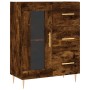 Aparador alto madera contrachapada roble ahumado 69,5x34x180 cm de vidaXL, Aparadores - Ref: Foro24-3189498, Precio: 151,59 €...