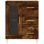 Aparador alto madera contrachapada roble ahumado 69,5x34x180 cm de vidaXL, Aparadores - Ref: Foro24-3189498, Precio: 151,59 €...