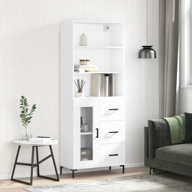 Tall white plywood sideboard 69.5x34x180 cm by vidaXL, Sideboards - Ref: Foro24-3189509, Price: 162,65 €, Discount: %