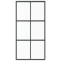 Sliding door ESG glass and black aluminum 102x205 cm by vidaXL, Doors - Ref: Foro24-151013, Price: 204,02 €, Discount: %