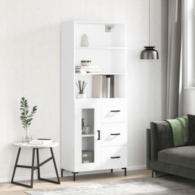 High glossy white plywood sideboard 69.5x34x180 cm by vidaXL, Sideboards - Ref: Foro24-3189511, Price: 153,07 €, Discount: %