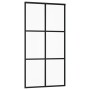 ESG Schiebetür Glas und schwarzes Aluminium 102x205 cm von vidaXL, Türen - Ref: Foro24-151013, Preis: 204,26 €, Rabatt: %