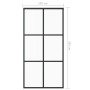 Sliding door ESG glass and black aluminum 102x205 cm by vidaXL, Doors - Ref: Foro24-151013, Price: 204,02 €, Discount: %