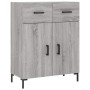 Aparador alto madera contrachapada gris sonoma 69,5x34x180 cm de vidaXL, Aparadores - Ref: Foro24-3200519, Precio: 146,29 €, ...